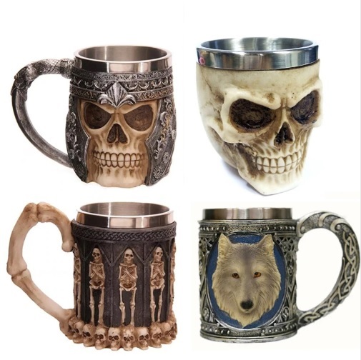 Cốc tiệc Halloween 3D Creative Skull Mug