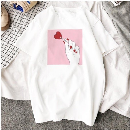 Áo phông nữ T Shirt thời trang Hàn Quốc Kawaii 100% Cotton